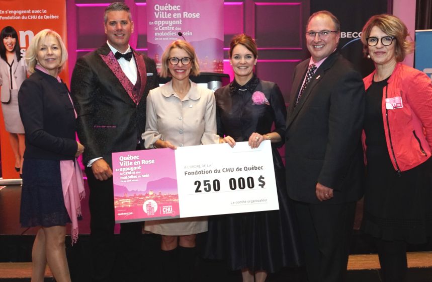 Québec ville en rose rapporte 250 000$