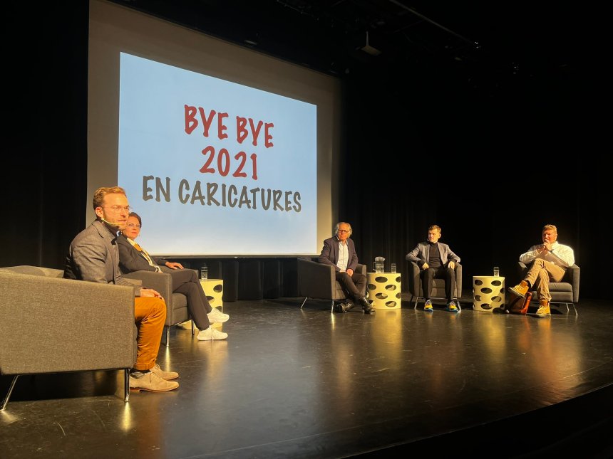 Bye Bye 2021 en caricatures : être caricaturé, «un privilège» pour Bruno Marchand