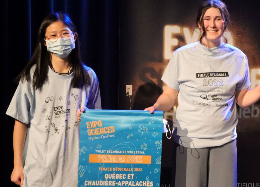 Duo de Champigny lauréat du 1er Prix à l’Expo-sciences régionale