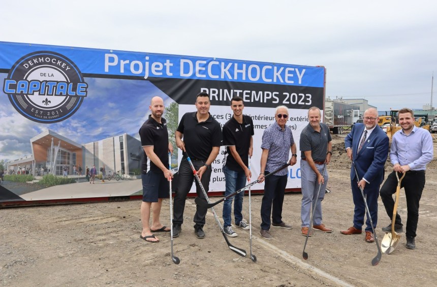 Lancement du chantier du complexe de dekhockey à Saint-Augustin