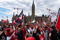 Manifestation à Ottawa à l’occasion de la fête du Canada